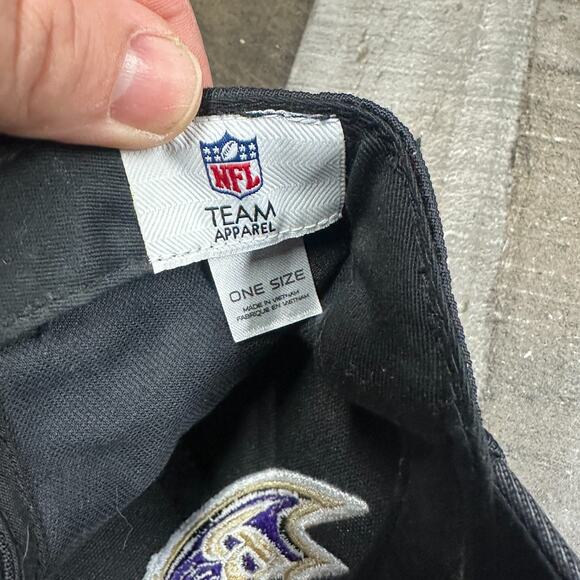 NFL Team Apparel Baltimore Ravens Cap Hat One Size Black - Picture 4 of 9